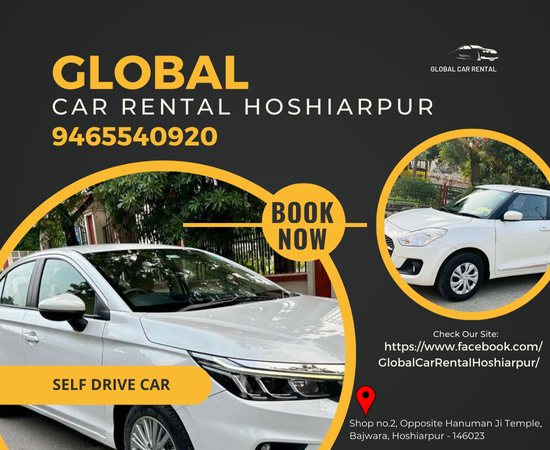 Global Car rental Hoshiarpur – 9465540920