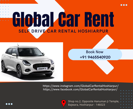 Global Car rental Hoshiarpur – 9465540920