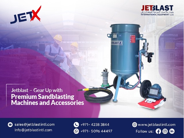 Sandblasting Machine and Accessories by Jetblast for Industries